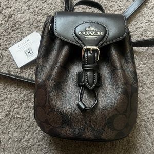 Coach Amelia Convertible Backpack In Signature Canvas